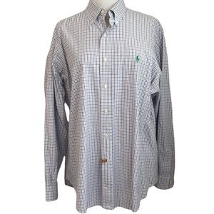 Ralph Lauren Button Down Oxford Shirt Long-sleeve Striped Size 16 L
